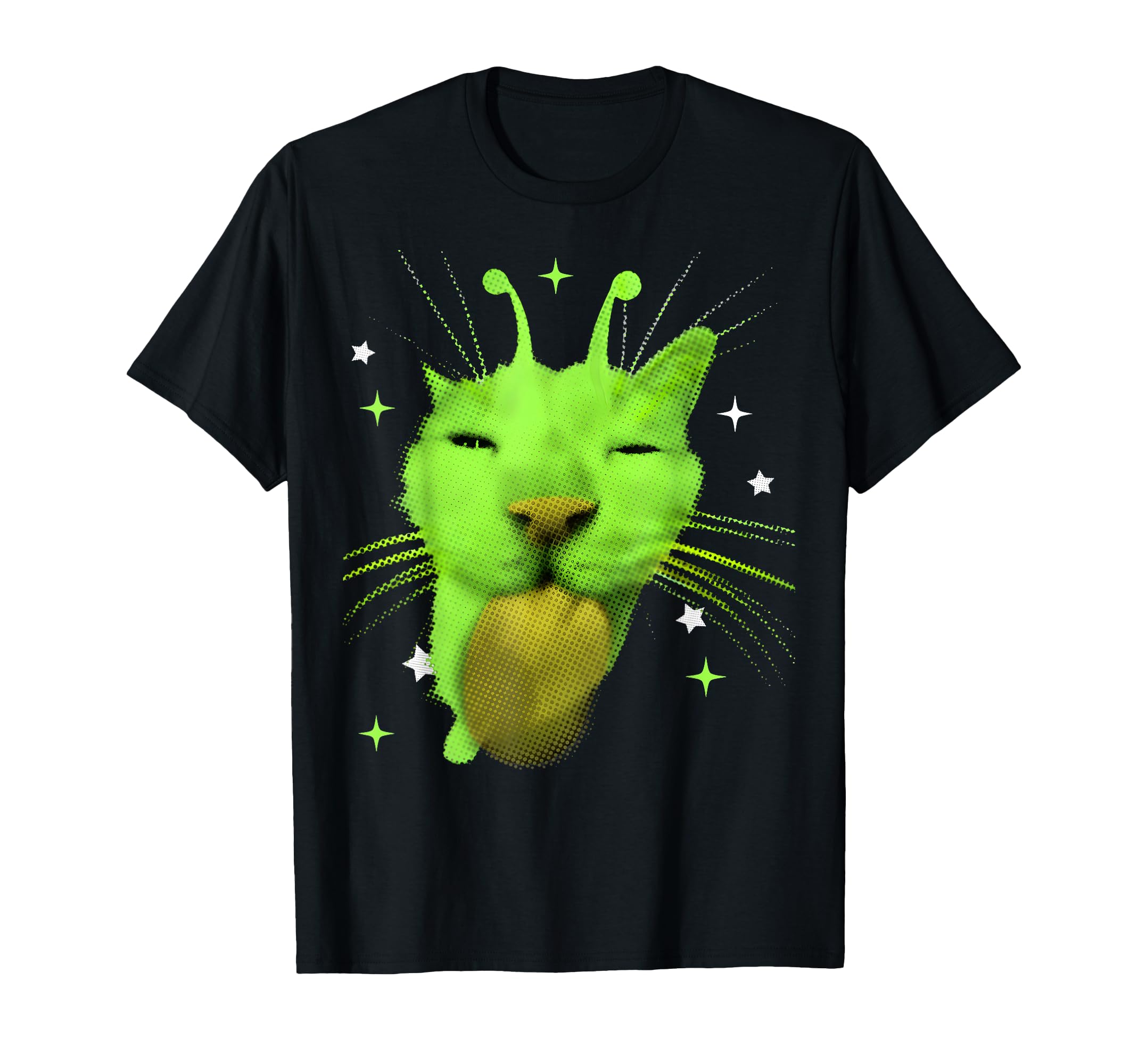 Y2K Alien Cat Meme Ufo Silly Cats T-Shirt - Aesthetic Graphic for Adults - T-Shirt, Sweatshirt, Hoodie