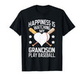 Happiness Is Watching My Grandson T-Shirt - Fun Novelty Design Men Women - T-Shirt, Sweatshirt, Hoodie