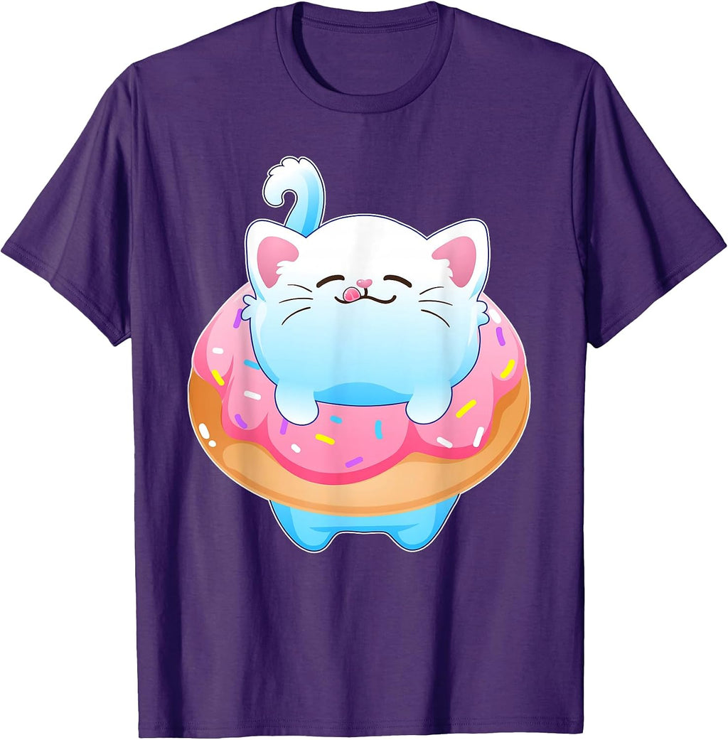 Funny Cat Donut Merch Co - Adult & Kids T-Shirts, Sweatshirts & Hoodies apparel design preview 1