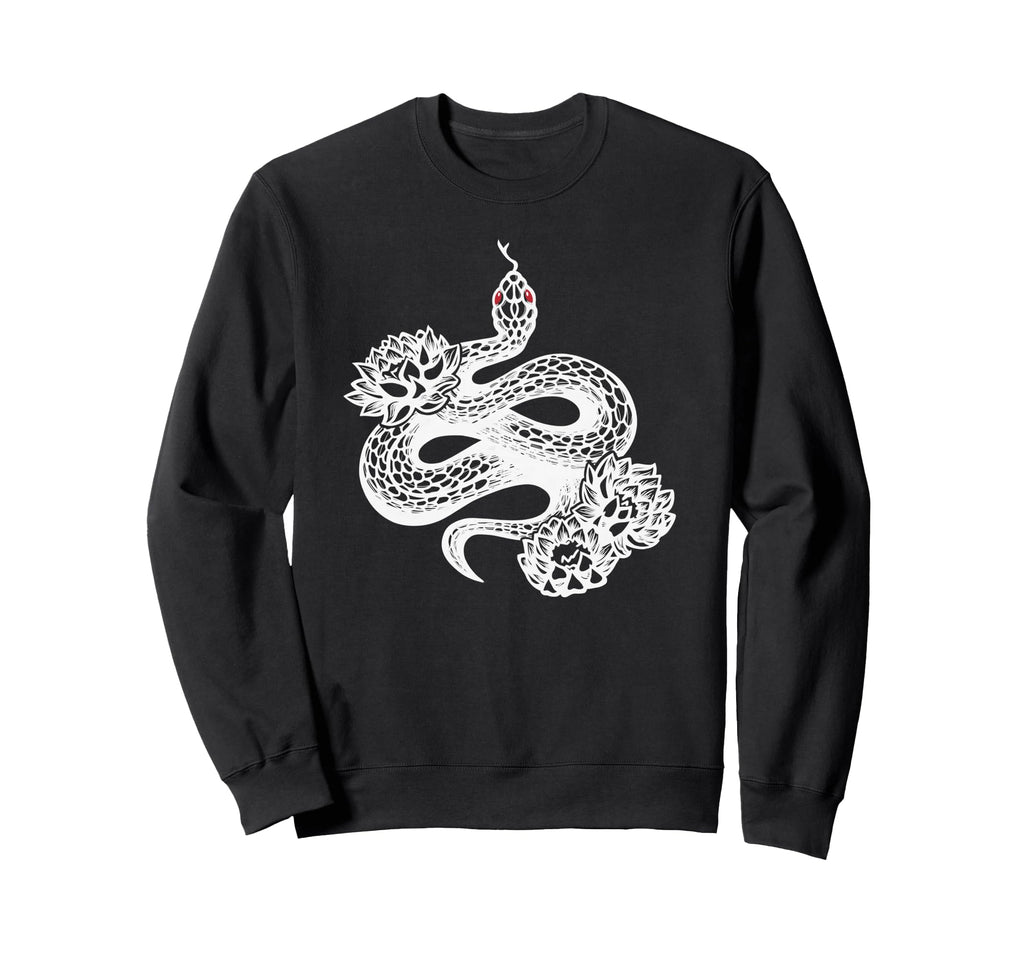 Water Lily Reptile Snake Eboy Egirl Y2K Sweatshirt - Graphic Print Unisex - T-Shirt, Sweatshirt, Hoodie