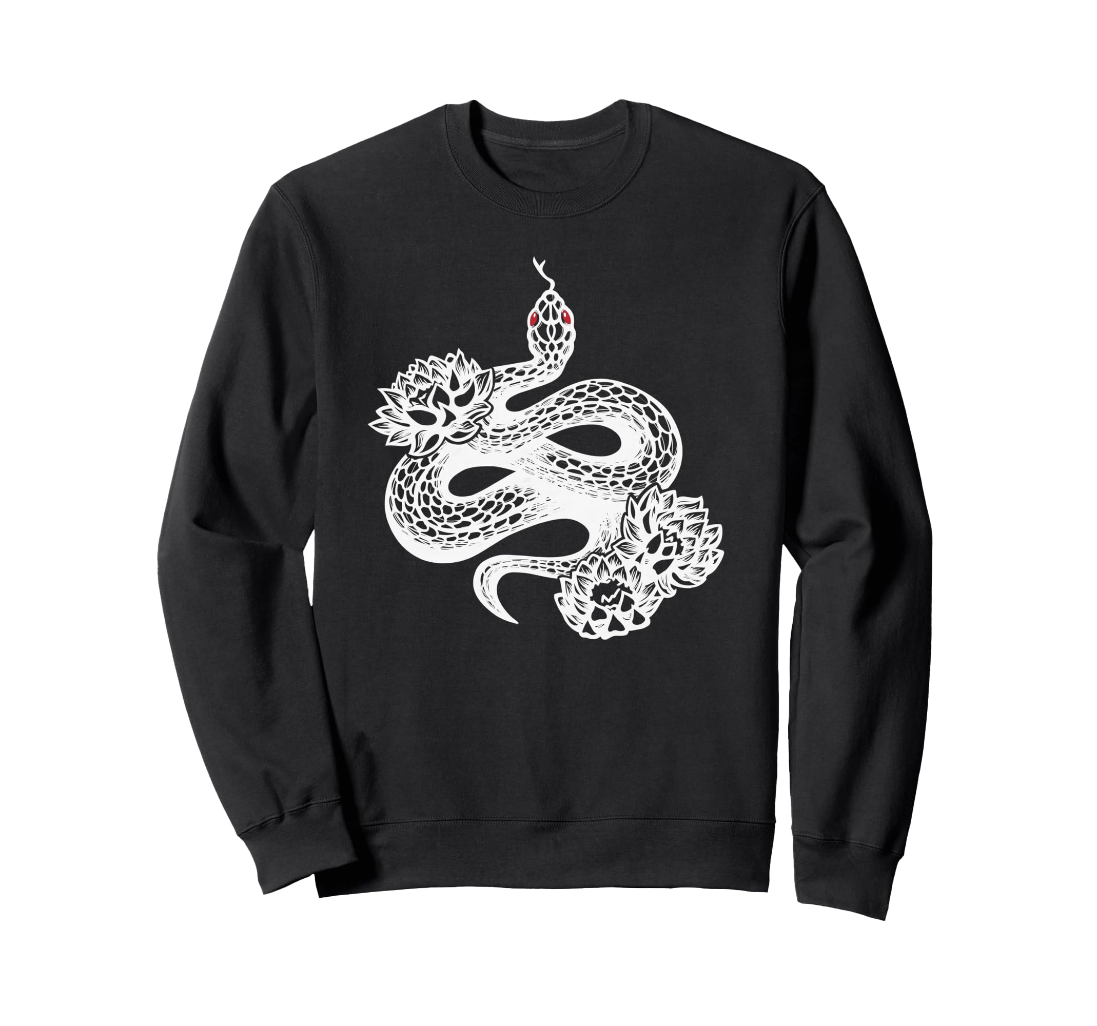 Water Lily Reptile Snake Eboy Egirl Y2K Sweatshirt - Graphic Print Unisex - T-Shirt, Sweatshirt, Hoodie