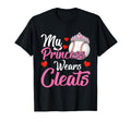 My Princess Wears Cleats Baseball Mom Player T-Shirt - Graphic Print Unisex - T-Shirt, Sweatshirt, Hoodie