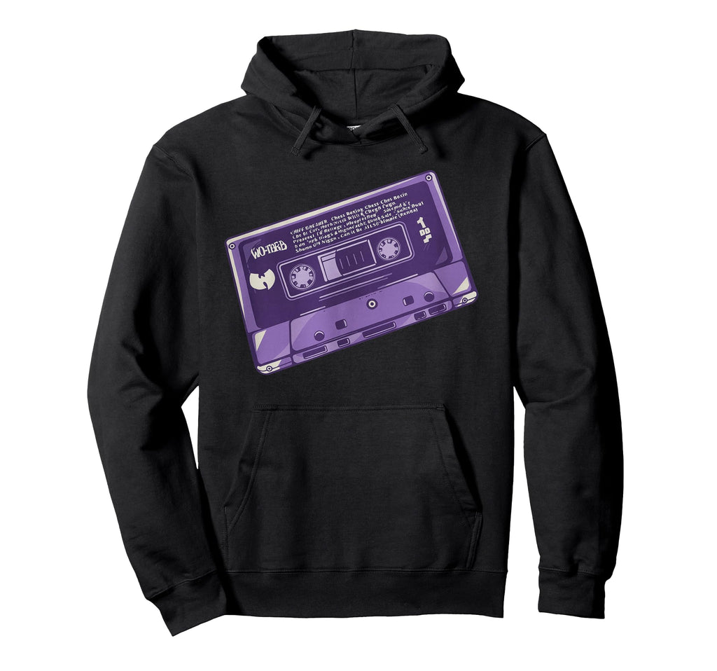 Purple Cassette Tape 90S Hip Hop Music Hoodie - Graphic Print for Adults - T-Shirt, Sweatshirt, Hoodie