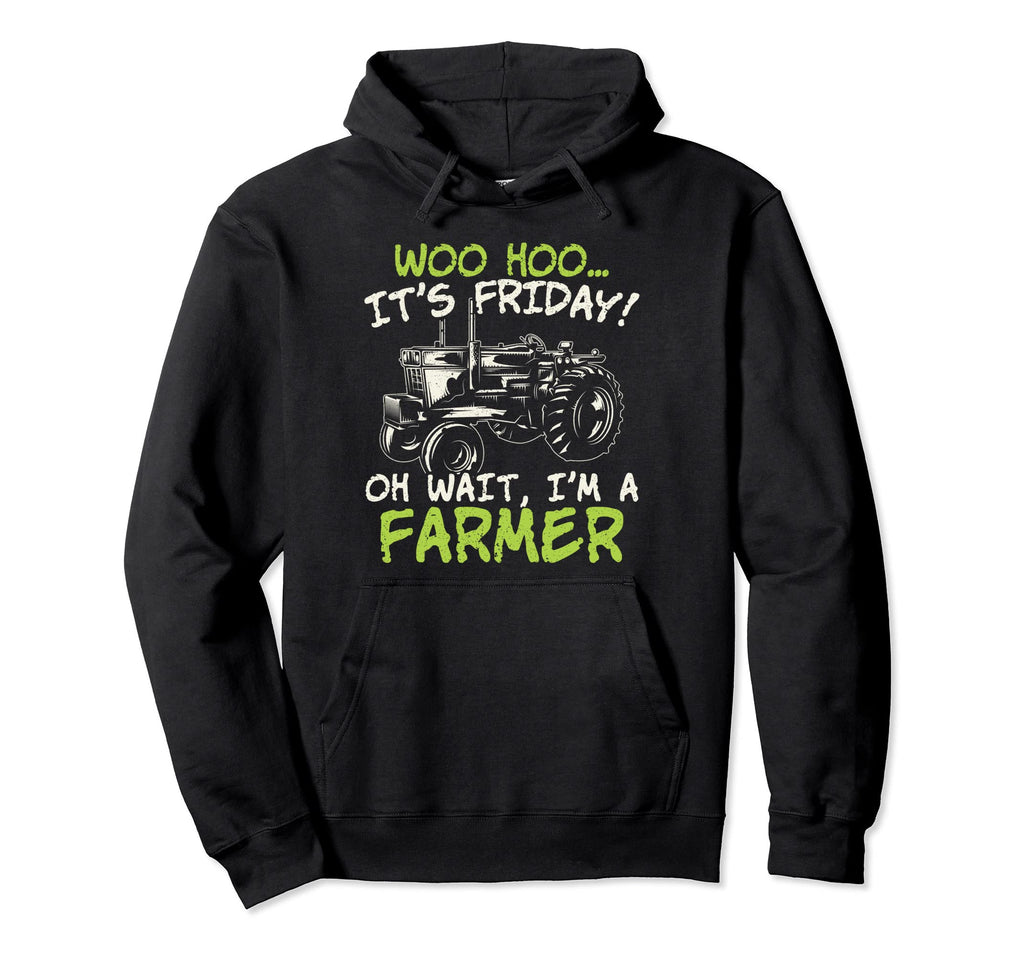 Farmer Distressed Farming Hoodie - Minimalist Print Unisex - T-Shirt, Sweatshirt, Hoodie