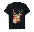 Distressed Low Poly Deer Head T-Shirt - Streetwear Style Unisex - T-Shirt, Sweatshirt, Hoodie
