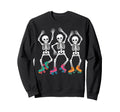 Dancing Skeleton Roller Skate Sweatshirt - Novelty Apparel for Adults - T-Shirt, Sweatshirt, Hoodie