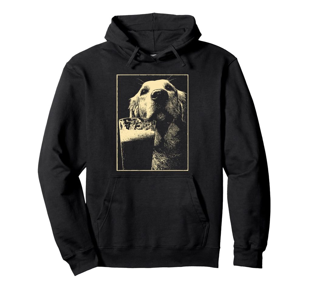 St Patricks Day Golden Retriever Dog Hoodie - Fun Novelty Design Unisex - T-Shirt, Sweatshirt, Hoodie