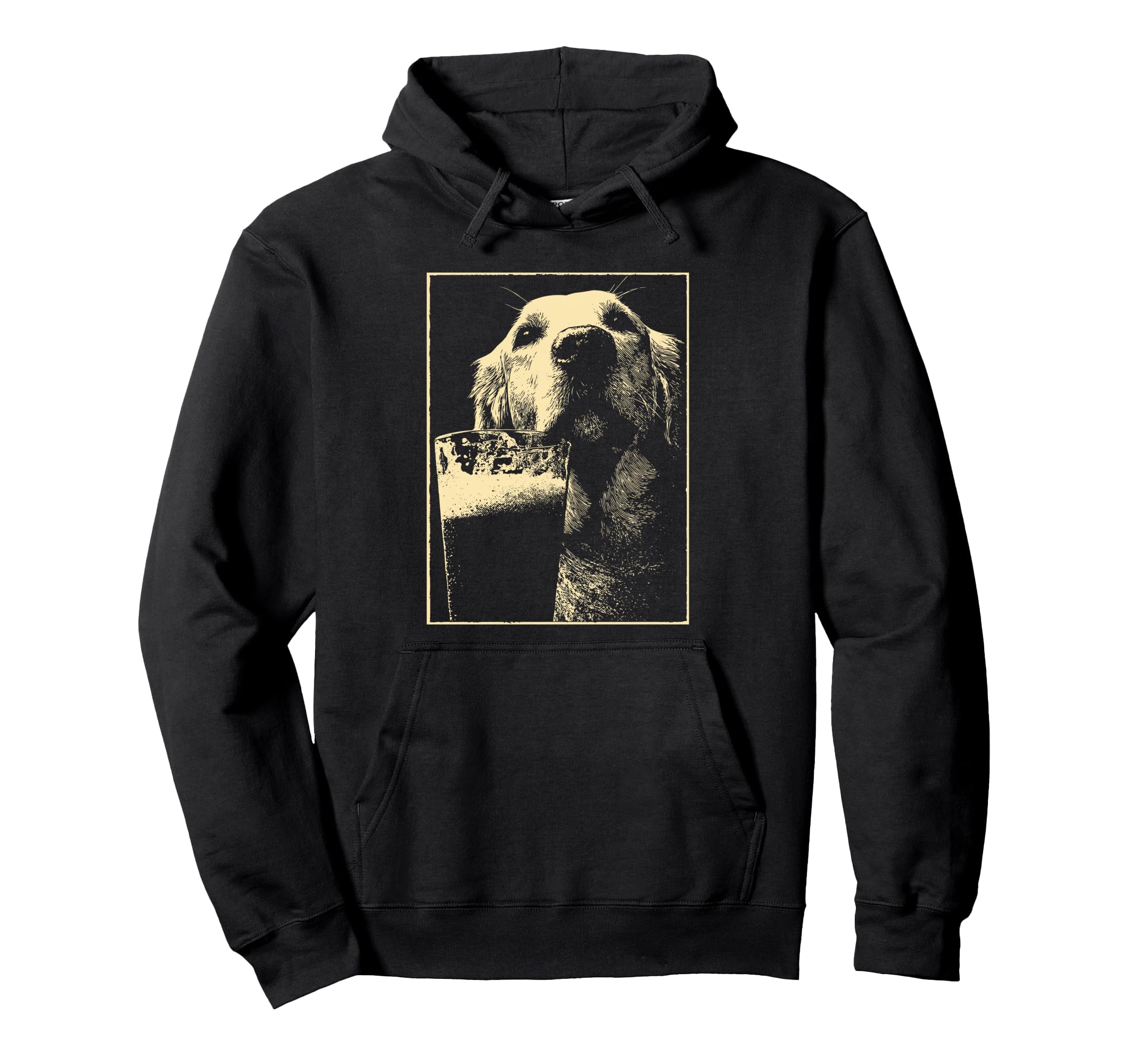 St Patricks Day Golden Retriever Dog Hoodie - Fun Novelty Design Unisex - T-Shirt, Sweatshirt, Hoodie