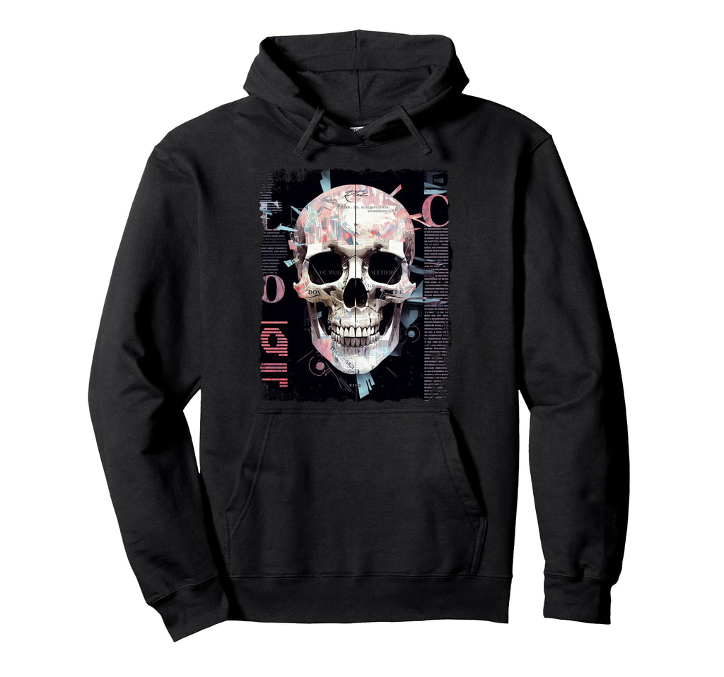 Aesthetic Streetwear Skull Hoodie - Custom Art Print Men Women - T-Shirt, Sweatshirt, Hoodie