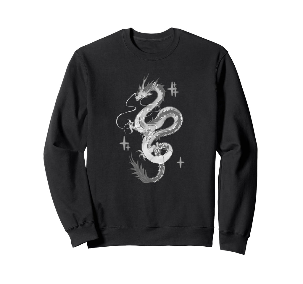 Japanese Tattoo Dragon And Sweatshirt - Trendy Graphic for Adults - T-Shirt, Sweatshirt, Hoodie