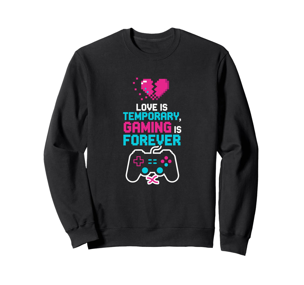 8 Bit Gaming Forever Pixel Art Sweatshirt - Minimalist Print Men Women - T-Shirt, Sweatshirt, Hoodie