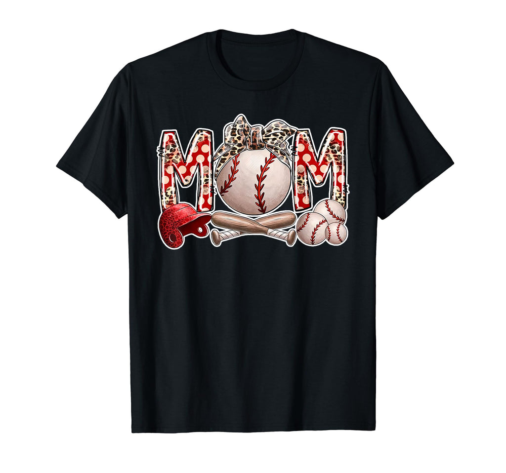 Baseball Mom Leopard Bandana Gift From T-Shirt - Trendy Graphic Men Women - T-Shirt, Sweatshirt, Hoodie
