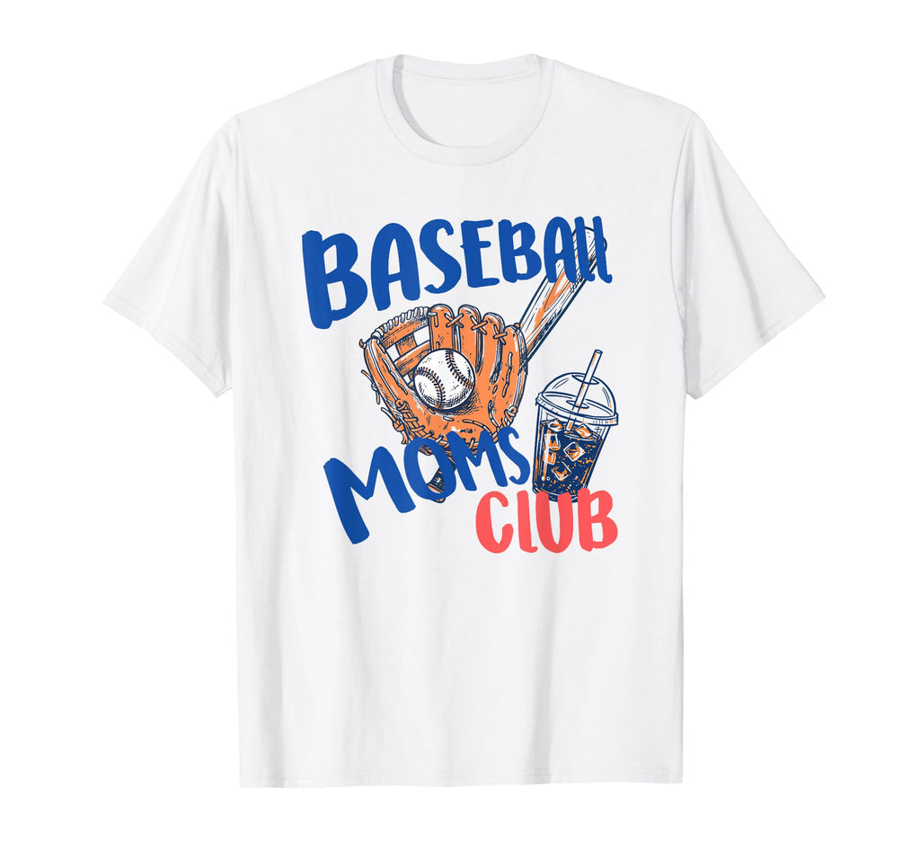 Iced Coffee Baseball Moms Club T-Shirt - Custom Art Print for Adults - T-Shirt, Sweatshirt, Hoodie