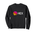 Hexican Logo Hex Distressed Crypto Sweatshirt - Graphic Print Men Women - T-Shirt, Sweatshirt, Hoodie
