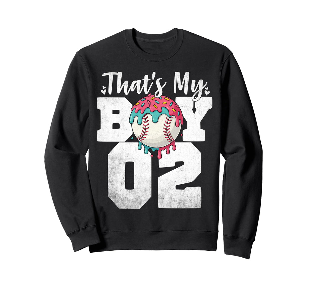 Thats My Baseball 2 Number Mom Dad 2 Sweatshirt - Fun Novelty Design Unisex - T-Shirt, Sweatshirt, Hoodie