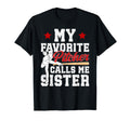 Favorite Baseball Pitcher Sister T-Shirt - Aesthetic Graphic for Adults - T-Shirt, Sweatshirt, Hoodie
