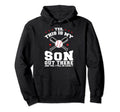 Yes This Is My Son Out There Baseball Mom Hoodie - Trendy Graphic Men Women - T-Shirt, Sweatshirt, Hoodie