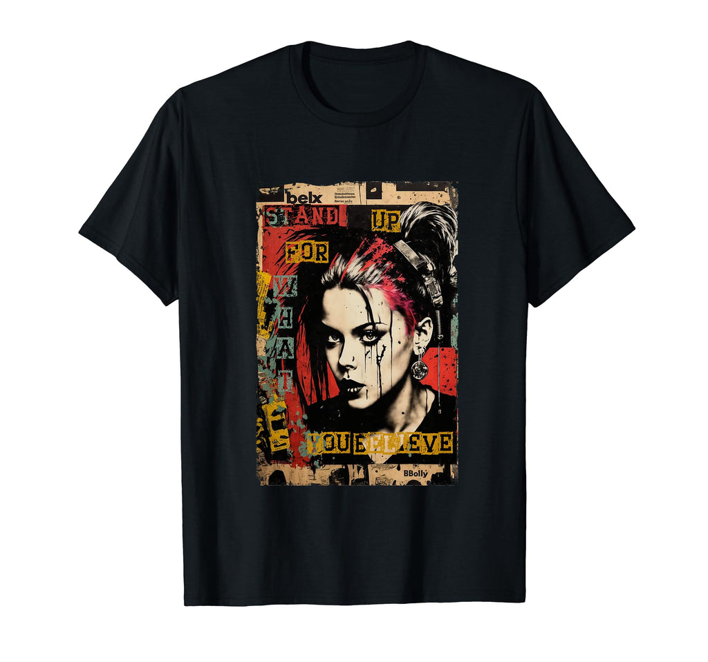 Punk Graffiti Grunge 90S Colorful T-Shirt - Unique Graphic Men Women - T-Shirt, Sweatshirt, Hoodie
