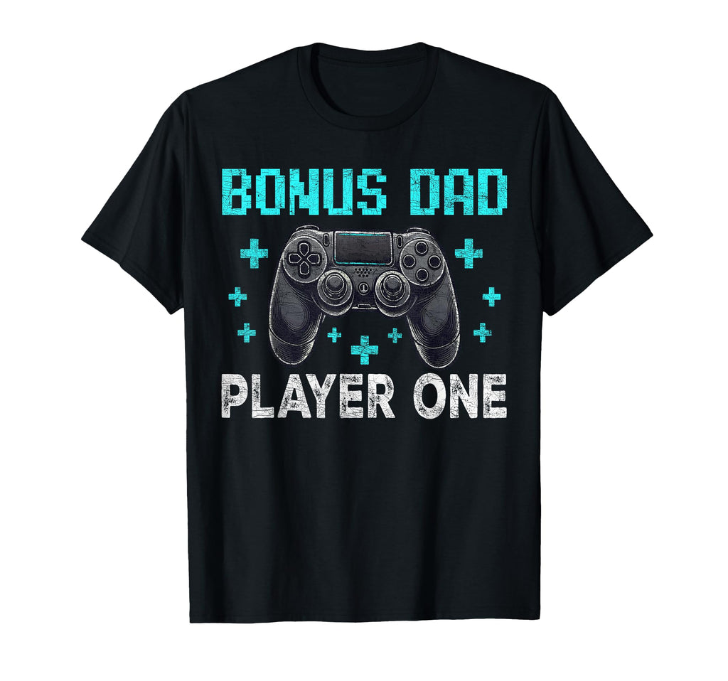 Gamer Stepdad Fathers Day Bonus Dad T-Shirt - Novelty Apparel Unisex - T-Shirt, Sweatshirt, Hoodie