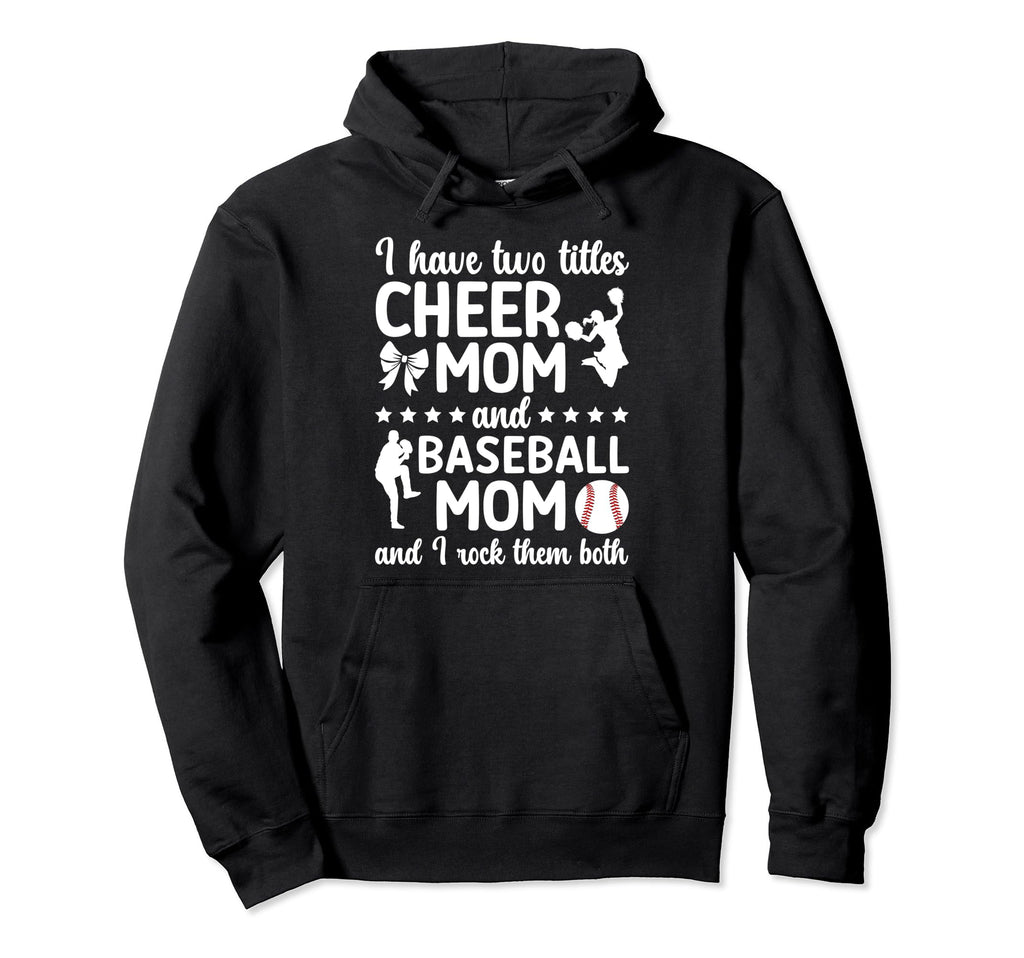 Cheer Baseball Mom Baseball Player Hoodie - Minimalist Print for Adults - T-Shirt, Sweatshirt, Hoodie