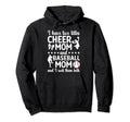 Cheer Baseball Mom Baseball Player Hoodie - Minimalist Print for Adults - T-Shirt, Sweatshirt, Hoodie