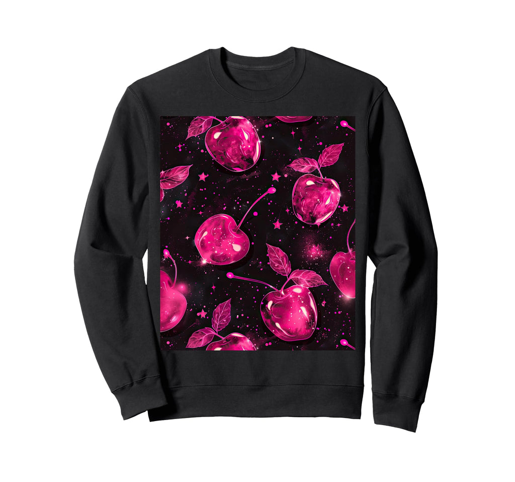 Y2K Cherries Sassy Aesthetic Sweatshirt - Fun Novelty Design for Adults - T-Shirt, Sweatshirt, Hoodie