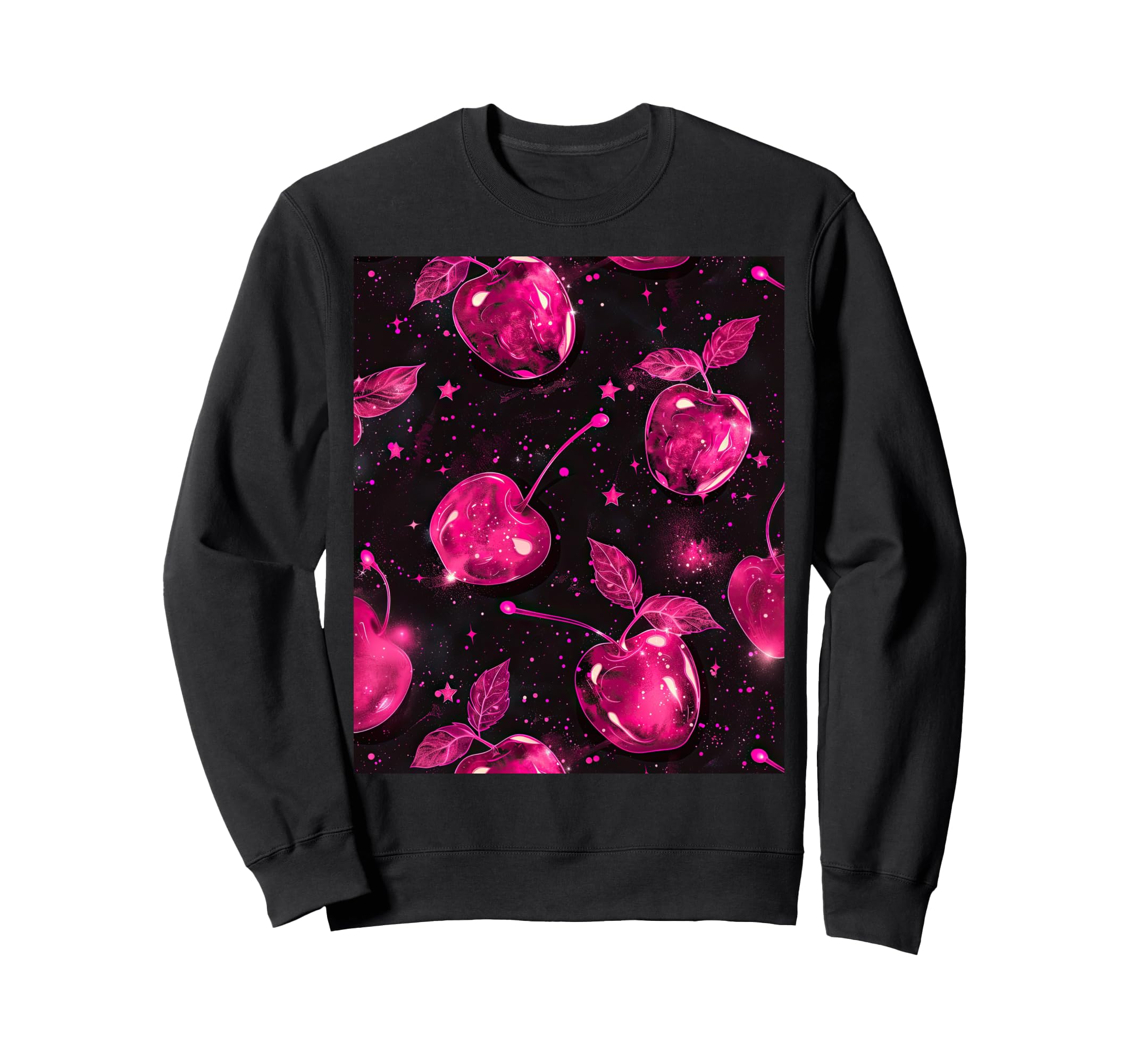 Y2K Cherries Sassy Aesthetic Sweatshirt - Fun Novelty Design for Adults - T-Shirt, Sweatshirt, Hoodie