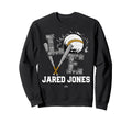 Distressed Baseball Love Jared Sweatshirt - Casual Everyday Wear Men Women - T-Shirt, Sweatshirt, Hoodie