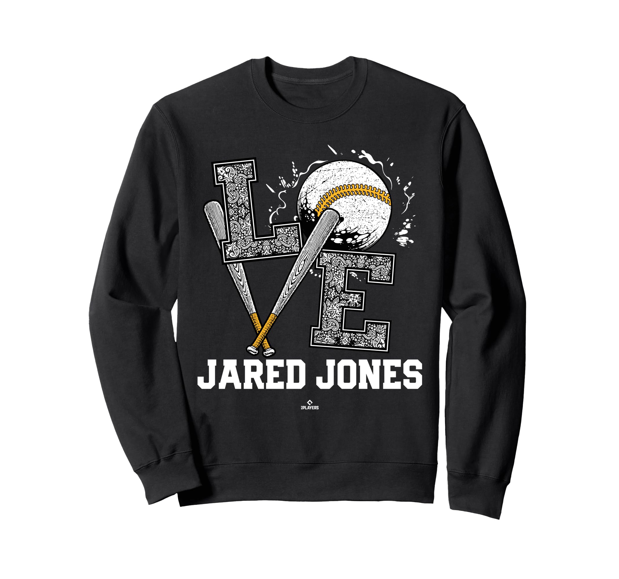 Distressed Baseball Love Jared Sweatshirt - Casual Everyday Wear Men Women - T-Shirt, Sweatshirt, Hoodie