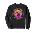 Santa Cruz California Sunset Sweatshirt - Minimalist Print Unisex - T-Shirt, Sweatshirt, Hoodie