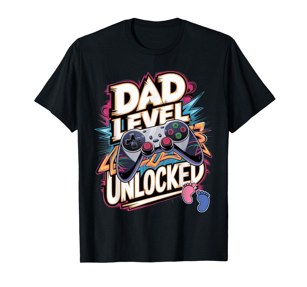Dad Level Unlocked New Dad Video Gamer T-Shirt - Trendy Graphic Men Women - T-Shirt, Sweatshirt, Hoodie