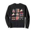Cheer Mom Mother Bow Cheerleader Game Sweatshirt - Unique Graphic Unisex - T-Shirt, Sweatshirt, Hoodie