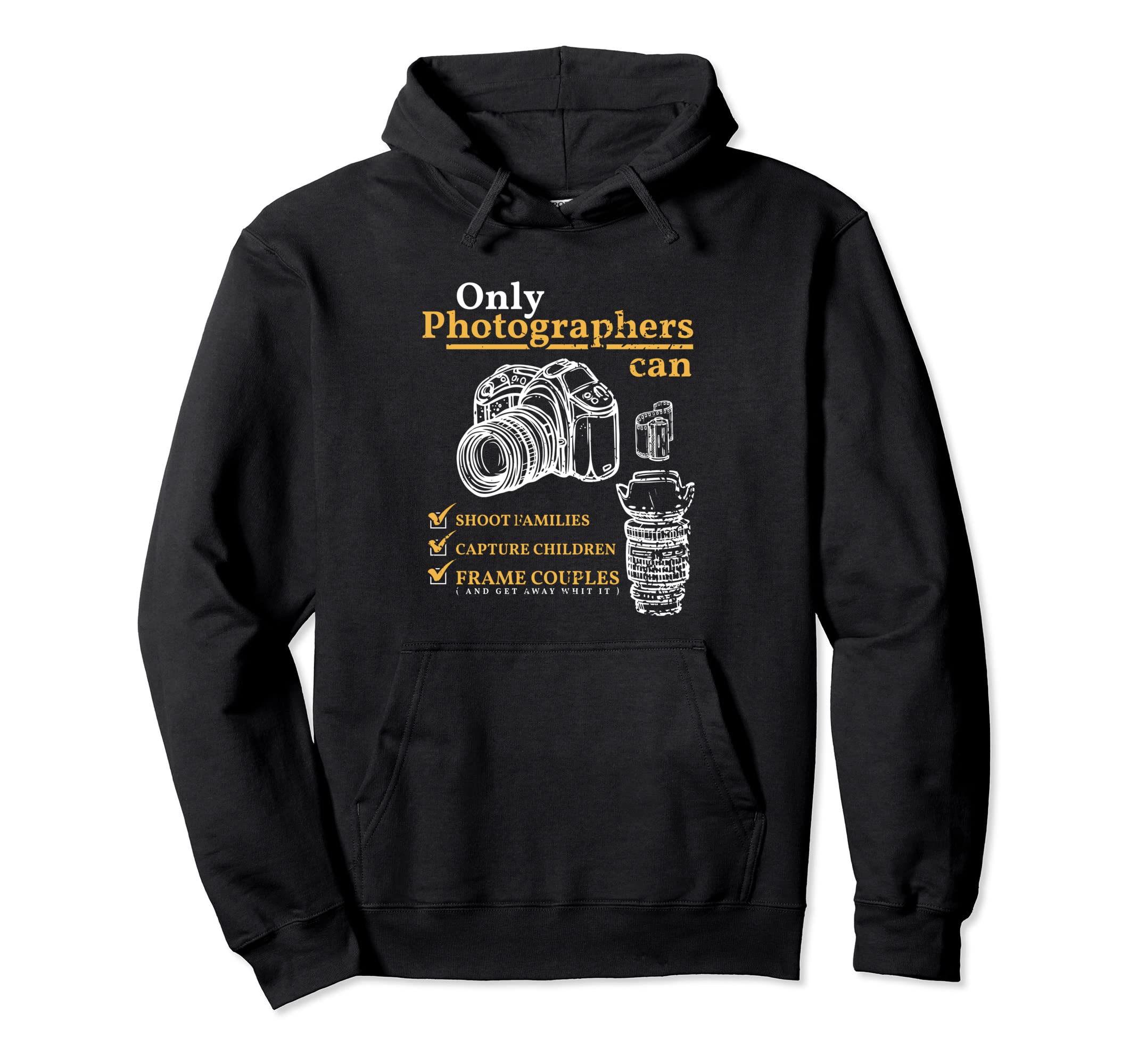 Camera Checklists Funny Photography Hoodie - Custom Art Print Unisex - T-Shirt, Sweatshirt, Hoodie