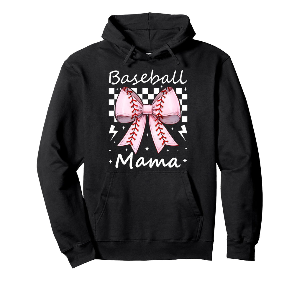 Baseball Mama Baseball Mom Mothers Hoodie - Fun Novelty Design Men Women - T-Shirt, Sweatshirt, Hoodie