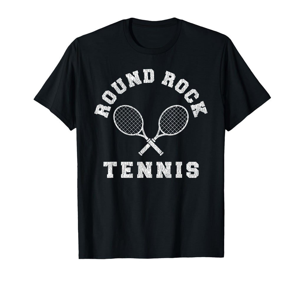 Round Rock Tennis Team Distressed 90S T-Shirt - Minimalist Print Men Women - T-Shirt, Sweatshirt, Hoodie