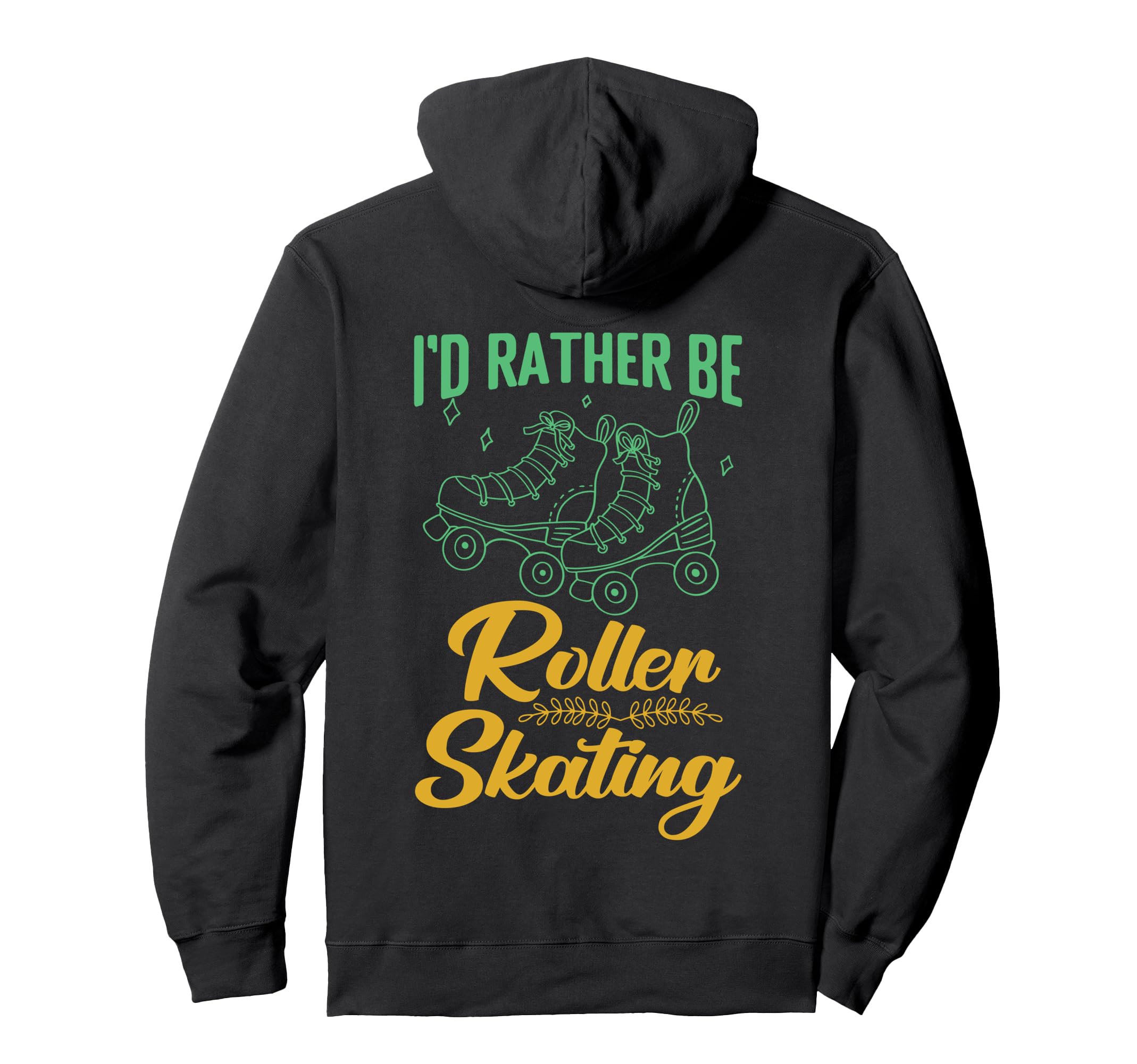 Id Rather Be Roller Skating Player 1970S Hoodie - Streetwear Style Unisex - T-Shirt, Sweatshirt, Hoodie