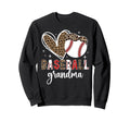 Baseball Grandma Leopard Baseball Sweatshirt - Streetwear Style for Adults - T-Shirt, Sweatshirt, Hoodie