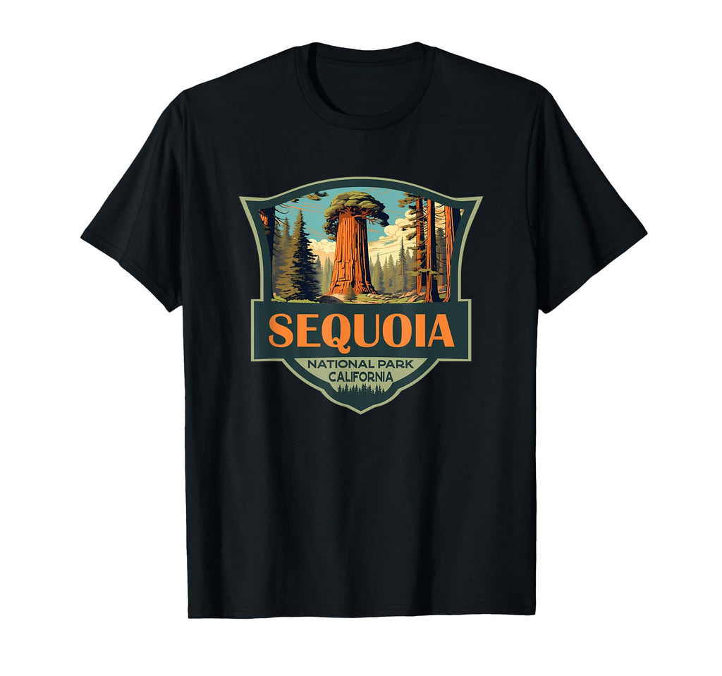 Sequoia National Park Illustration Travel T-Shirt - Novelty Apparel Unisex - T-Shirt, Sweatshirt, Hoodie