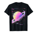 Vaporwave Synthwave Glitch Saturn 80S T-Shirt - Aesthetic Graphic Unisex - T-Shirt, Sweatshirt, Hoodie