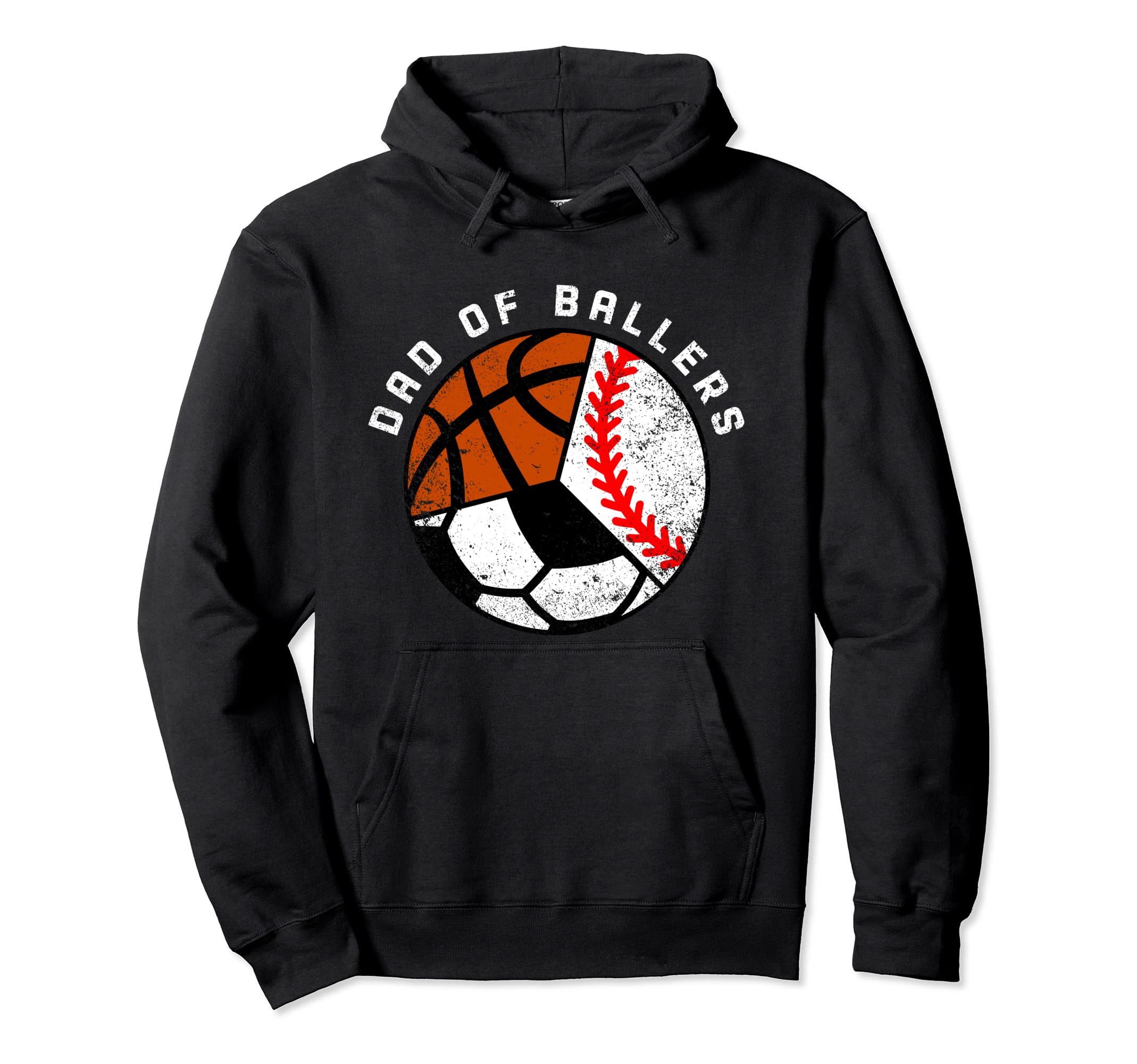Dad Ballers Funny Baseball Soccer Hoodie - Aesthetic Graphic Unisex - T-Shirt, Sweatshirt, Hoodie