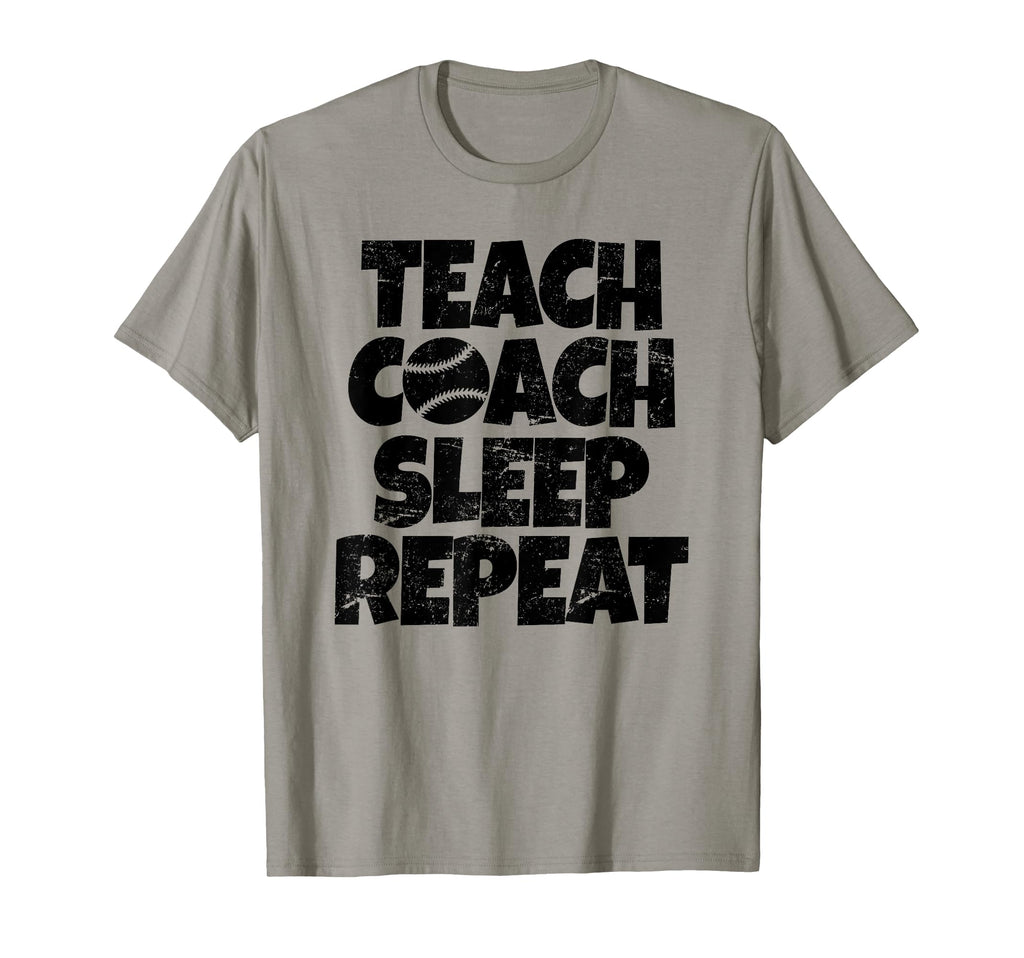 Teach Coach Sleep Repeat Funny T-Shirt - Unique Graphic for Adults - T-Shirt, Sweatshirt, Hoodie