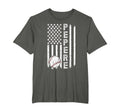 Baseball Pepere Grandpa Us Flag T-Shirt - Novelty Apparel for Adults - T-Shirt, Sweatshirt, Hoodie