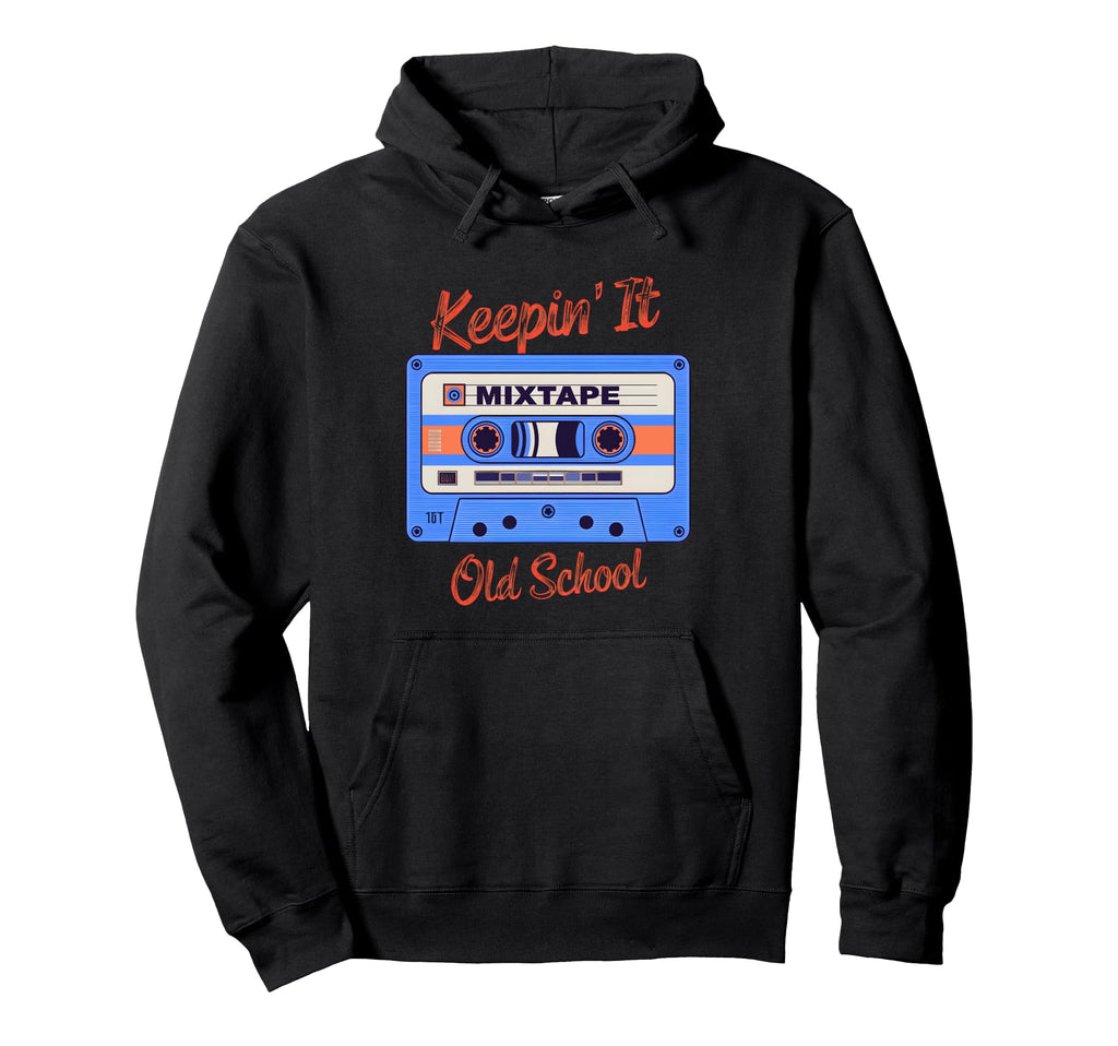 Old School Hip Hop 80S 90S Cassette Hoodie - Aesthetic Graphic Men Women - T-Shirt, Sweatshirt, Hoodie