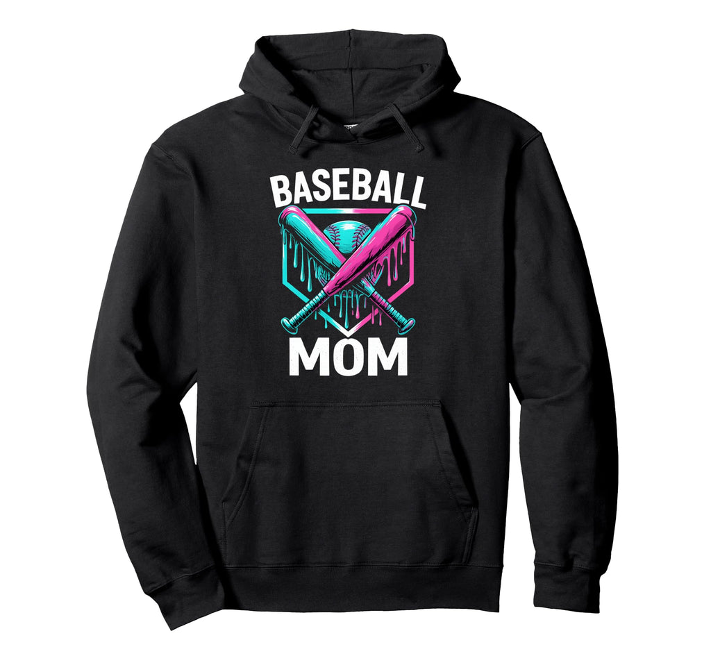 Baseball Fan Baseball Mom Hoodie - Custom Art Print for Adults - T-Shirt, Sweatshirt, Hoodie