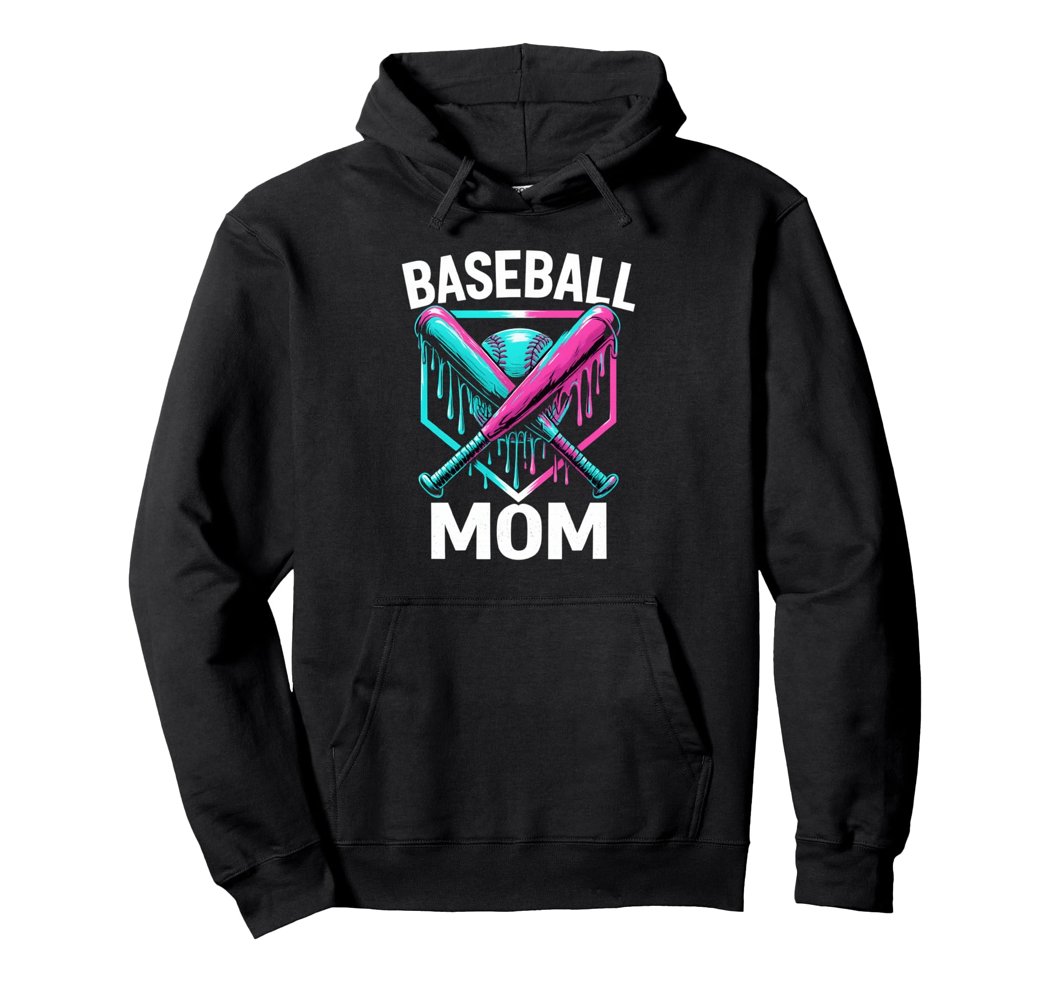 Baseball Fan Baseball Mom Hoodie - Custom Art Print for Adults - T-Shirt, Sweatshirt, Hoodie