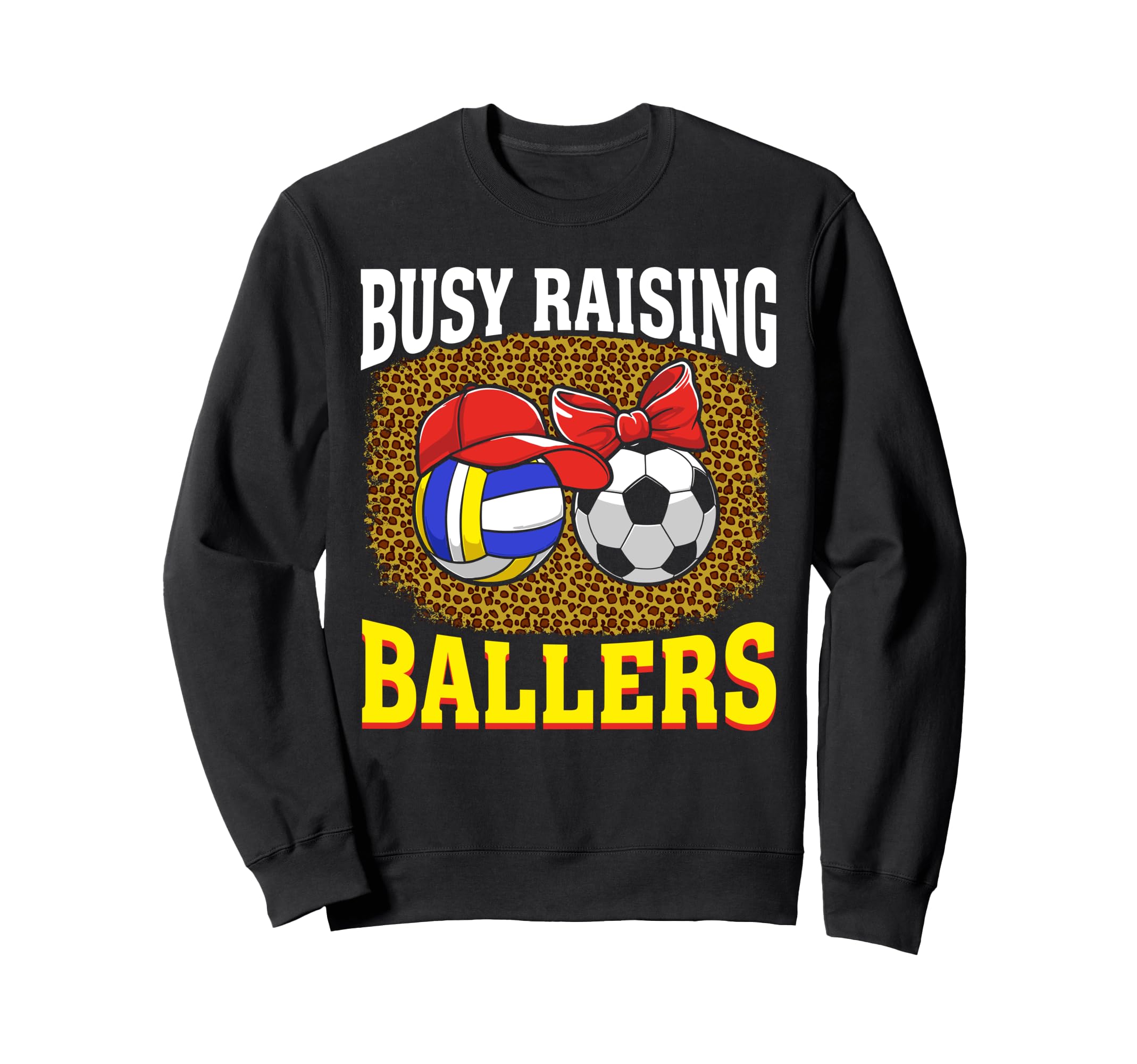 Busy Raising Ballers Volleyball Sweatshirt - Minimalist Print Unisex - T-Shirt, Sweatshirt, Hoodie