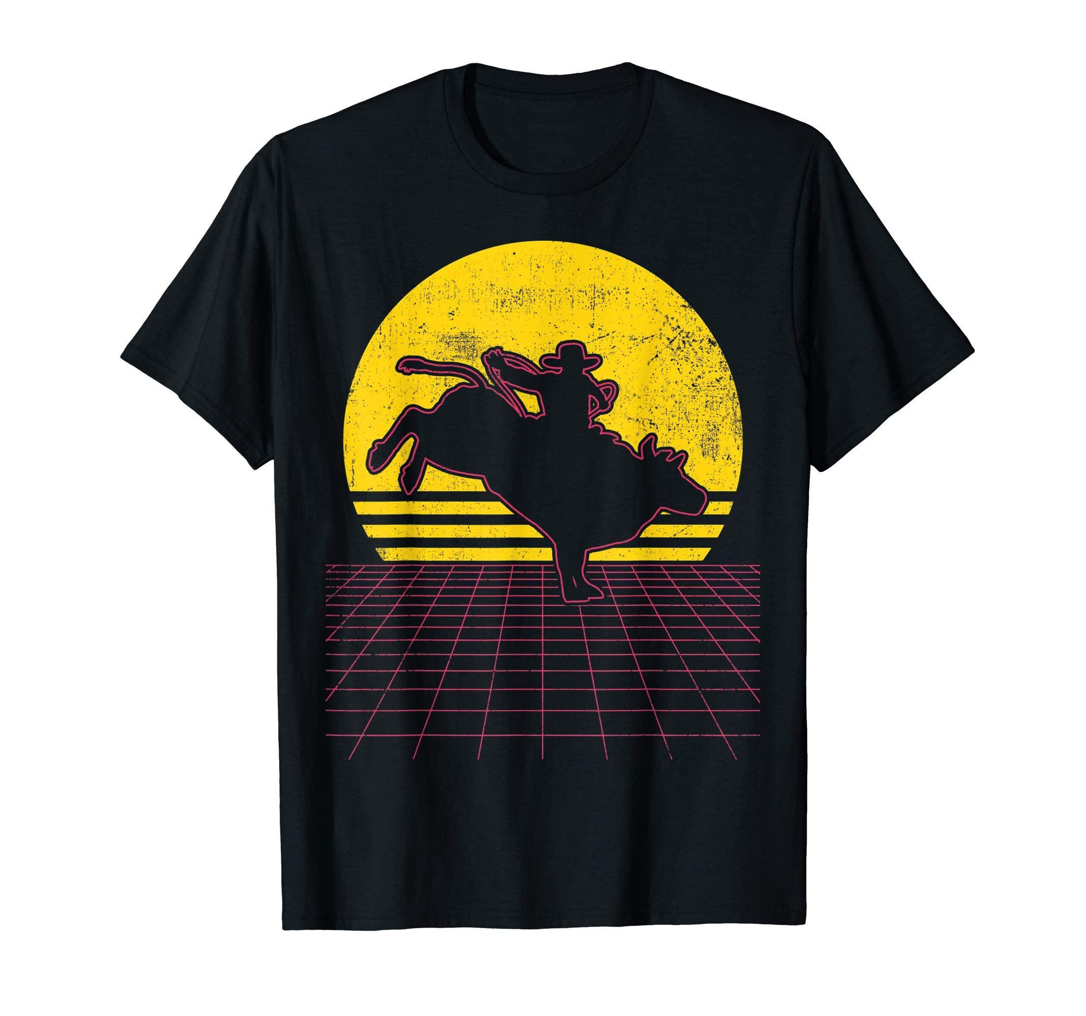 Bull Riding Cowboy Western T-Shirt - Graphic Print Unisex - T-Shirt, Sweatshirt, Hoodie
