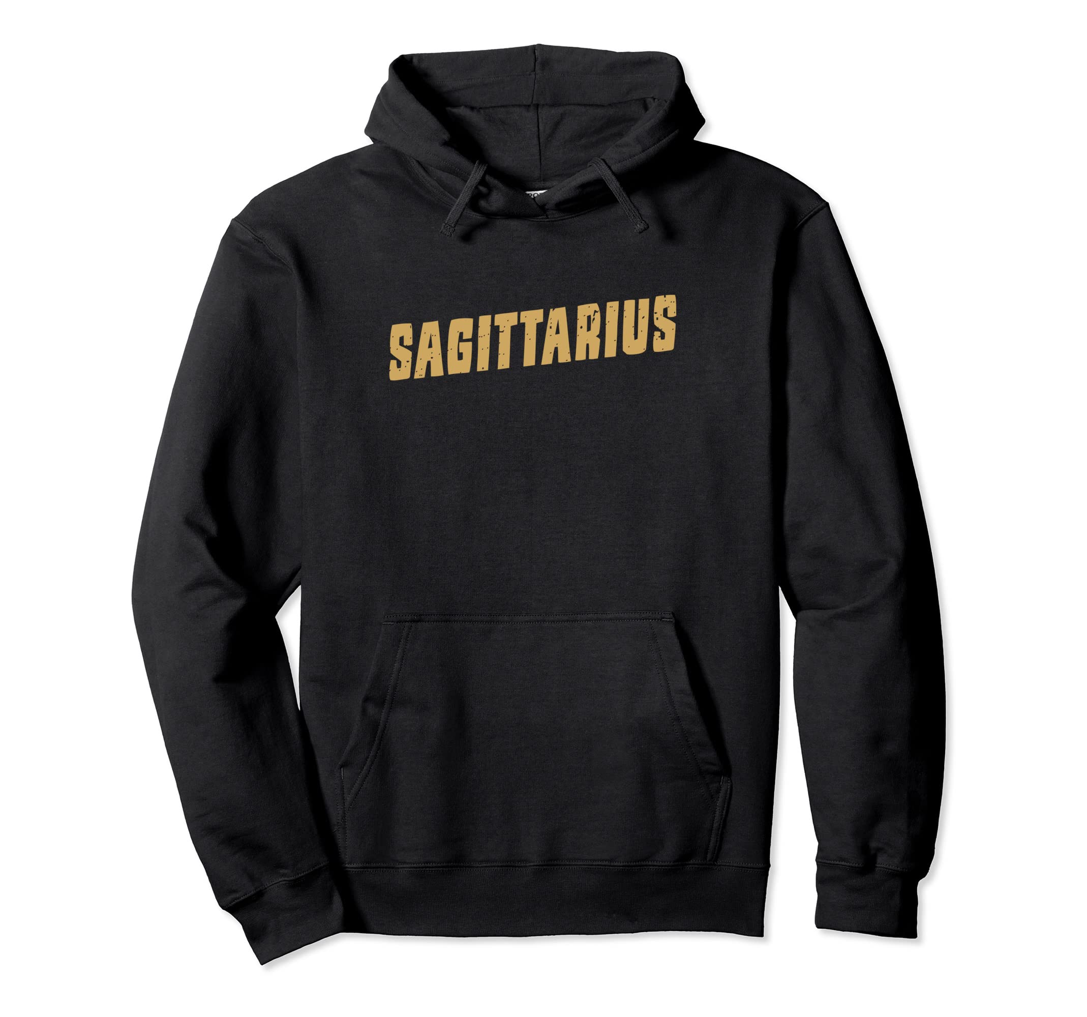 Sagittarius Golden Yellow Zodiac Sign Hoodie - Streetwear Style for Adults - T-Shirt, Sweatshirt, Hoodie