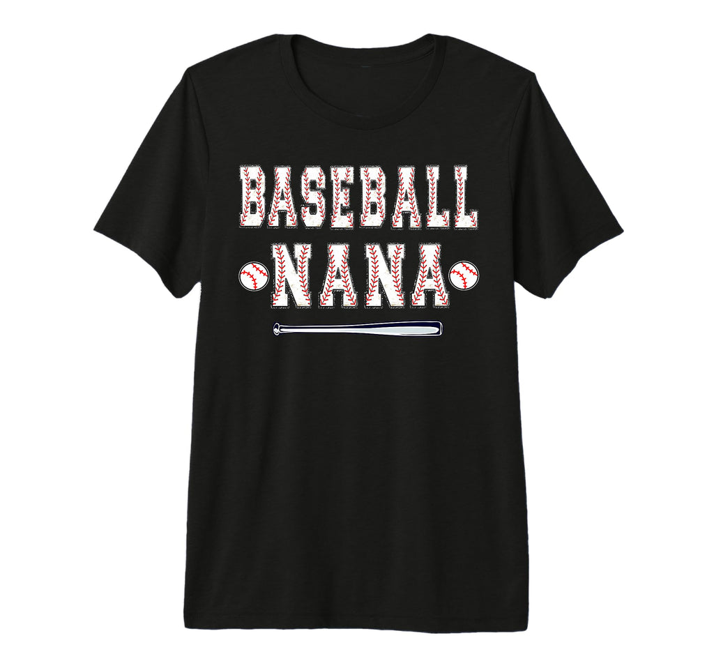 Baseball Player Nana Grandma Tri T-Shirt - Minimalist Print for Adults - T-Shirt, Sweatshirt, Hoodie