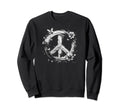 60S 70S Peace Love And Groovy Flower Sweatshirt - Graphic Print for Adults - T-Shirt, Sweatshirt, Hoodie